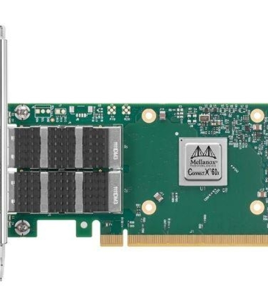 Сетевая карта MELLANOX ConnectX-6 Dx EN adapter card, 100GbE, Dual-port QSFP56, PCIe 4.0 x16, No Crypto, Tall Bracket