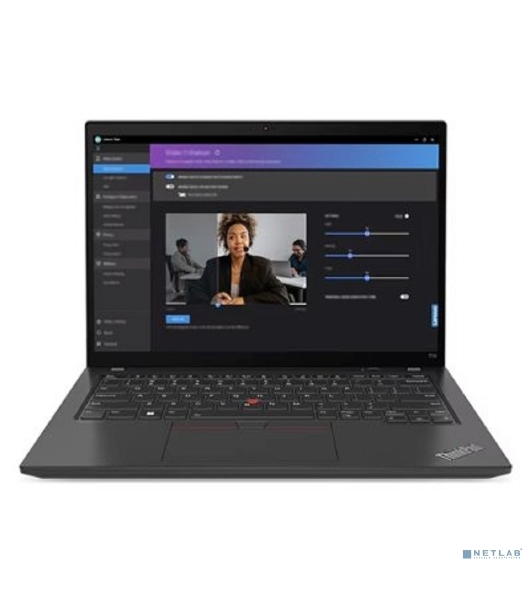 Ноутбук Lenovo ThinkPad T14 Gen 4 i7-1355U 16Gb SSD 512Gb Intel UHD Graphics 14 WUXGA IPS TS Cam 39.3Вт*ч Win11Pro(ENG) KBD RU\ENG Черный 21HD0077US