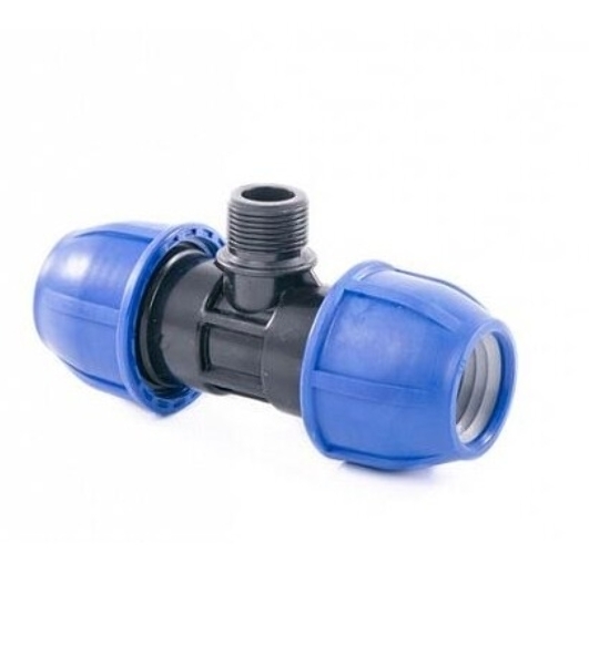 Тройник компрессионный PN16 d20 для ПЭ труб RTP 14698