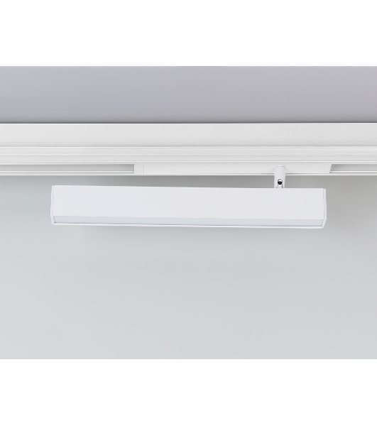 Управляемый светодиодный светильник для шинопровода Magnetic Ambrella light GL1331 WH белый IP20 18W 3000K-6400K 220V 120° 342*25*112 (Без ПДУ)