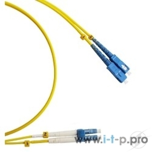 Патч-корд Hyperline FC-9-LC-SC-UPC-2M Патч-корд волоконно-оптический (шнур) SM 9/125 (OS2), LC/UPC-SC/UPC, duplex, LSZH, 2 м/FC-D2-9-LC/UR-SC/UR-H-2M-LSZH-YL