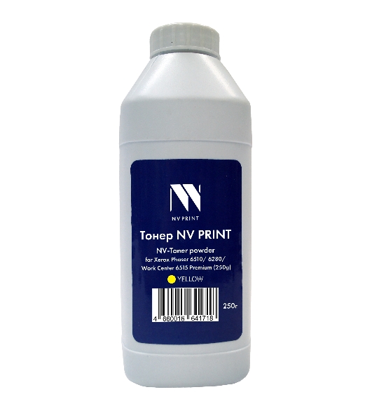 Тонер + девелопер NVPrint для Xerox Phaser 6510, 6280, WorkCenter 6515 Premium (250г) Yellow