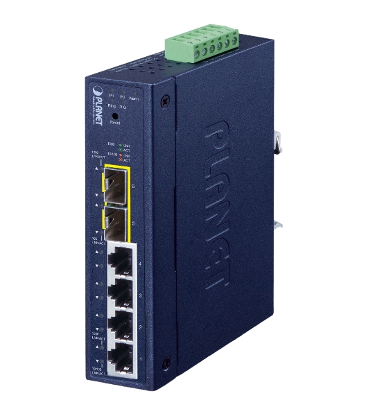Коммутатор Planet IGS-4215-4T2S IP30 Industrial L2/L4 4-Port 10/100/1000T + 2-Port 100/1000X SFP Managed Switch (-40~75 degrees C, dual redundant power input on 9~48VDC/24VAC terminal block, supports ERPS Ring, CloudViewer app, MQTT and Cybersecurity feature)
