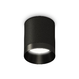 Светильник Ambrella Light XS6302021 SBK/PBK черный песок/черный полированный MR16 GU5.3 (C6302, N6131)