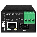 Промышленный компактный Ultra PoE медиаконвертер Gigabit Ethernet, SFP 1000Мбит/c, RJ45 10/100/1000Мбит/c, поддержка LFP. Порт PoE: до 90W (IEEE 802.3af/at/bt). Автоматическое определение PoE устройств. Суммарная мощность PoE - до 90W; Встроенная грозозащита 6kV. Питание: 1 x вход DC37-57V(93W), БП в комплект НЕ входит. Монтаж на DIN-рейку (крепление в комплекте); Размеры (ШхВхГ): 36х44х45мм. Вес: 0,15кг. Рабочая температура: -40…+80°С., фото3