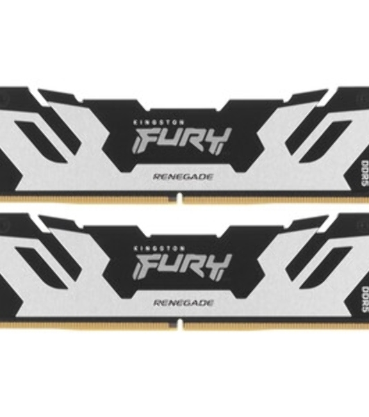 Оперативная память Kingston Fury Renegade, DDR5, 32Gb (1x32Gb), 6400MHz, CL32, DIMM, радиатор, белый