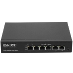 Коммутатор Osnovo SW-20600/D удлинитель FE на 6 портов с питанием по PoE, 4 *10/100 Base-T PoE, 1 *10/100 Base-T Uplink с поддержкой питания по PoE (до 90W), 1 *10/100 Base-T Uplink, PoE на порт - до 30W, суммарно до до 87W, фото4