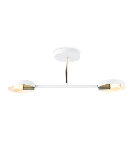 Светильник Ambrella light TR8222/2 WH/SB белый/бронза E27/2 max 40W 510*165*190