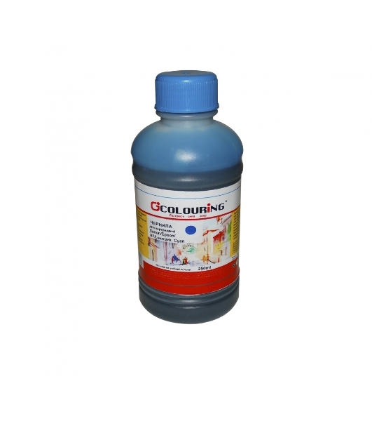 Чернила Colouring для принтеров Canon/Epson/HP/Lexmark Cyan 250 мл водн U
