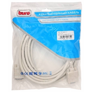 Кабель VGA Buro CAB016S-5M VGA HD15 (m)/VGA HD15 (m) 5м феррит.кольца