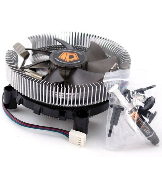 Кулер Cooler ID-Cooling ID-CPU-DK-01T серебристый 92мм алюминий 2200rpm 24db 3-pin 95W 52мм