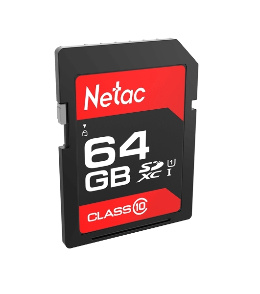 Флеш карта SDHC 64Gb Netac Class 10 UHS-I U1 P600 NT02P600STN-064G-R