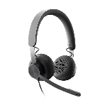 Гарнитура Logitech Zone Wired UC графит, проводная, USB-C, сертификация Microsoft Teams, фото6