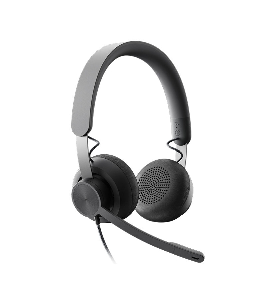 Гарнитура Logitech Zone Wired UC графит, проводная, USB-C, сертификация Microsoft Teams
