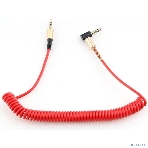 Кабель Cablexpert аудио 90˚ спиральный CCAB-02-35MMLC-1.8MR. 3.5 Jack (M)/3.5 Jack (M), красный, 1.8м, блистер, фото3