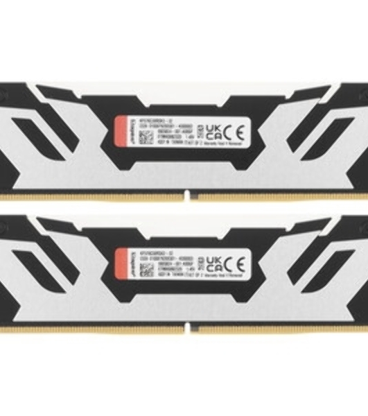 Оперативная память Kingston Fury Renegade, DDR5, 32Gb (1x32Gb), 6400MHz, CL32, DIMM, радиатор, белый