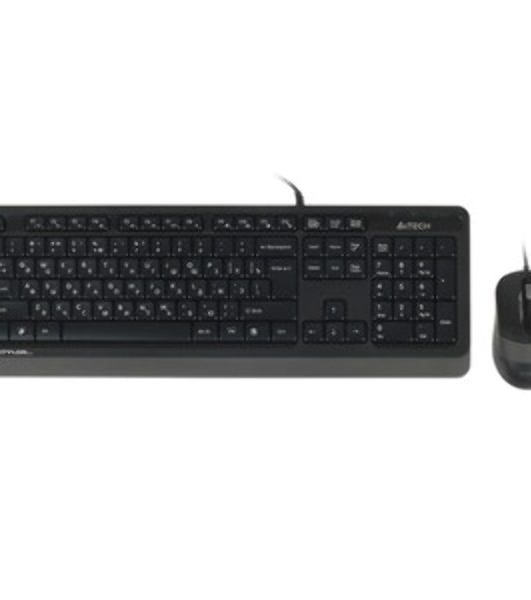 Комплект клавиатура+мышь A4Tech FStyler F1010 проводной, USB, 1600 DPI, чёрный