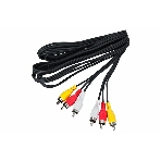Шнур Rexant 3 RCA - 3 RCA, 5 м, черный (10 шт./уп.), фото2