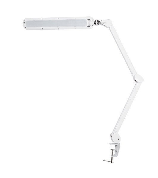 Лампа настольная бестеневая Rexant, струбцина, 'ECO light t', 90 SMD LED, сенсорный диммер, белая