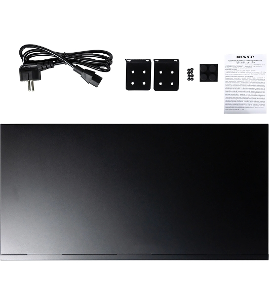 Коммутатор неуправляемый PoEORIGO OS1218P/190W/A1A 16x100Base-TX PoE+, 2x1000Base-T, PoE-бюджет 190 Вт, корпус металл