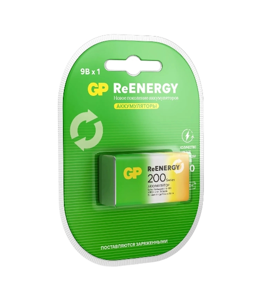 Аккумулятор GP 20R8H 9V Крона 9V NiMH 200mAh (1шт)
