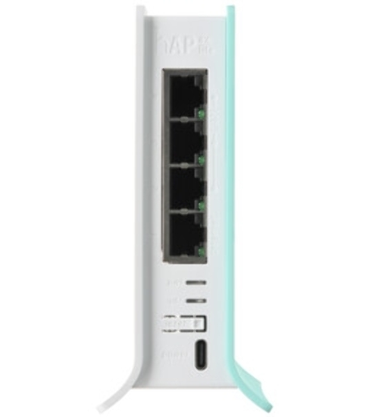 Роутер беспроводной MikroTik hAP ax lite (L41G-2AXD) AX600 10/100/1000BASE-TX голубой