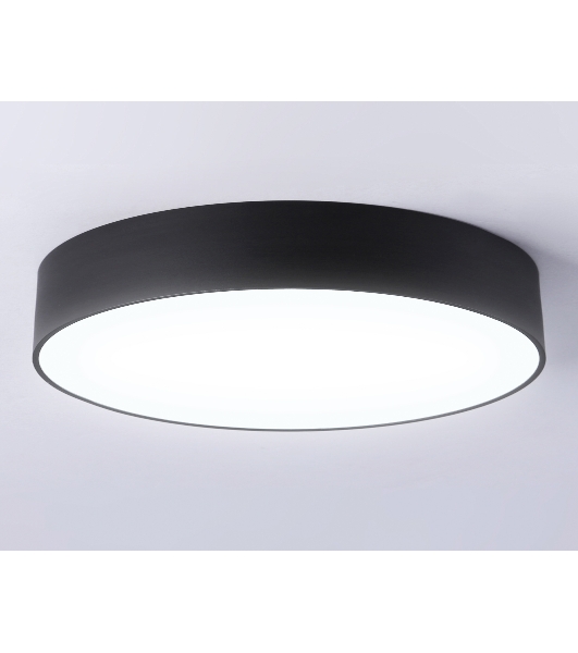 Потолочный светодиодный светильник Ambrella light FV5530 BK черный LED 45W 4200K D400*58 (Без ПДУ)
