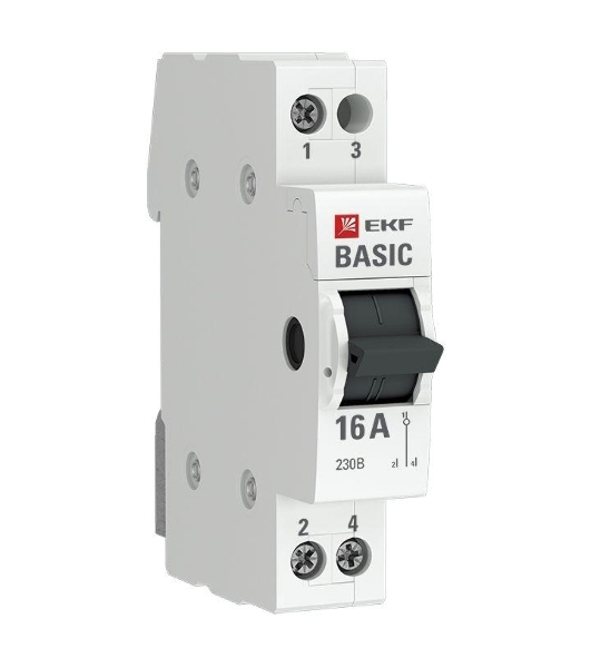 Переключатель трехпозиционный 1п 16А Basic EKF tps-1-16