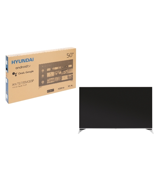 Телевизор Hyundai 55' H-LED55QBU7500 черный QLED UHD 60Hz Smart TV