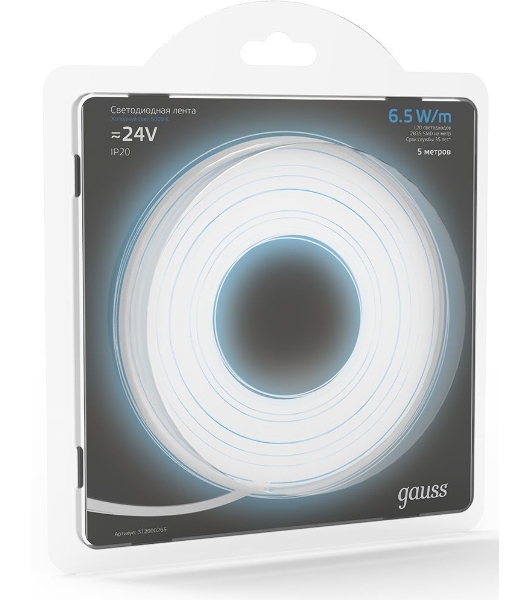 Лента светодиодная Gauss SMD 5м