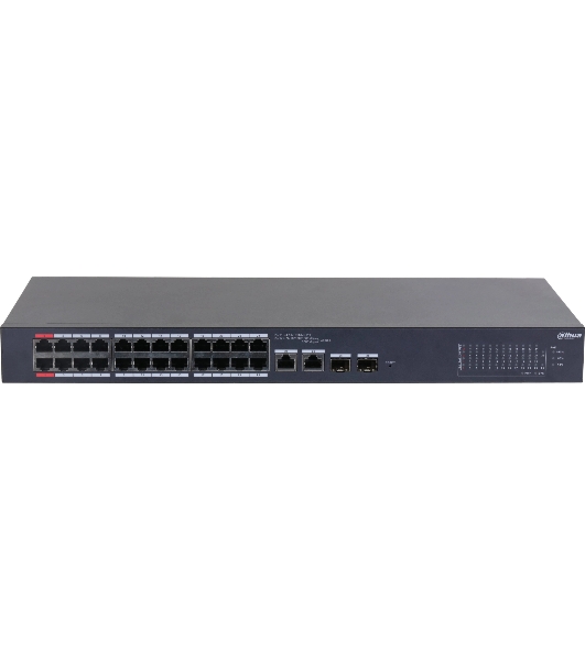 Коммутатор Dahua DH-CS4226-24ET-375, 2×1 Гбит/с Combo + 2×1 Гбит/с SFP, управляемый