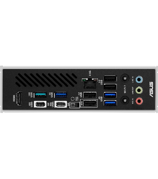 Материнская плата ASUS X870 MAX GAMING WIFI7, AM5, AMD X870, 4xDDR5, 4xSATA, 3xM.2, 1xPCIe 5.0 x16, 2xPCIe 4.0 x16, 1xPCIe x1, 1xHDMI, 2xUSB-C 40Gbps (USB4), 1xUSB-A 10Gbps, 3xUSB-A 5Gbps, 4xUSB-A 2.0, 1x2.5Gb LAN, Wi-Fi 7, Bluetooth 5.4, 3x3.5 мм, 7.1, ATX