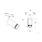 Светильник трековый светодиодный GV1571 BK черный IP20 10W 4200K 48V 15-51° D55*185, фото3