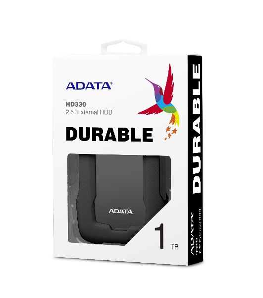 Внешний HDD 2.5' ADATA HD330, 1TB, USB 3.2 Gen 1 Type-A, 5400 rpm, черный