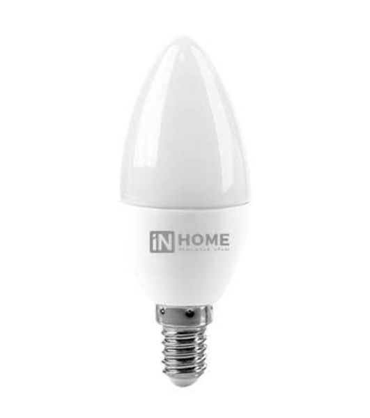 Лампа светодиодная LED-СВЕЧА-VC 8Вт свеча 4000К нейтр. белый E14 760лм 230В IN HOME 4690612020433