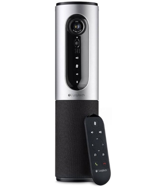 Веб-камера Logitech ConferenceCam Connect 1920x1080, 30 кадр/с, USB, микрофон (2 шт, шумоподавление), автофокус, автоосвещение, серебристый