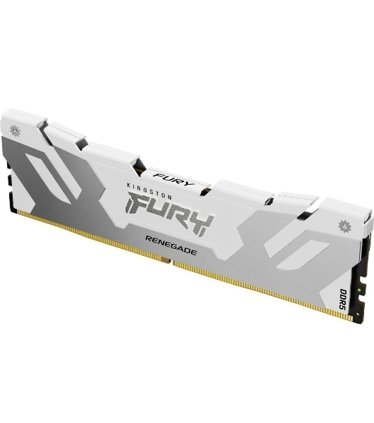 Оперативная память Kingston Fury Beast, DDR5, 16Gb (1x16Gb), 7200MHz, CL38, DIMM, с радиатором, белый