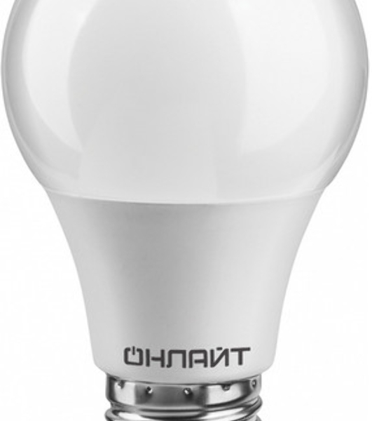 Лампа светодиодная ОНЛАЙТ 71650 OLL-A60-10-230-4K-E27 10 Вт грушевидная 4000К E27 820лм 176-264В белый