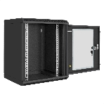 Шкаф телекоммуникационный 10' настенный 9U ExeGate EC-WM-9U.280.G.BLACK (10”, 9U, 350x280x420mm (ШхГхВ), передняя дверь закаленное стекло, пыле- и влагозащита IP23, черный RAL 9004), фото10