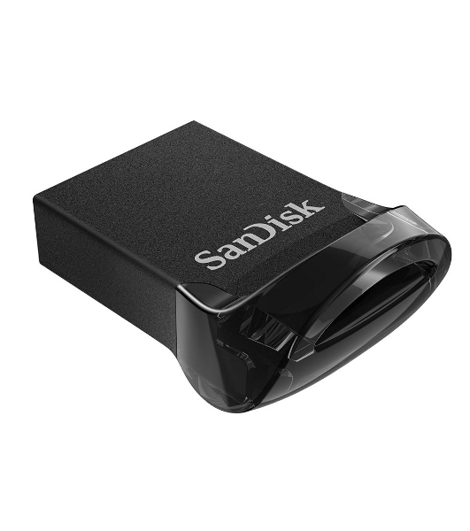 Флешка USB Sandisk CZ430 ULTRA FIT (SDCZ430-128G-G46), 128Gb, USB 3.1, R/W 130/40, черный