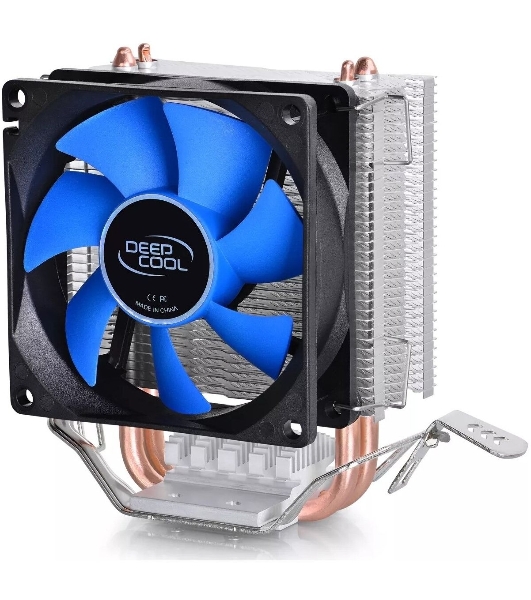 Кулер для процессора DEEPCOOL ICE EDGE MINI FS V2.0 синий, 80 мм, алюминий/медь, 2200 об/мин, 24.7 дБ, 3 pin, 100 Вт, 112 мм