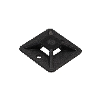 Самоклеющаяся площадка для крепления стяжек ExeGate EX293146RUS STM3030B-100 (30х30 мм, halogen free, -40°C - +85°C, черная, 100 шт), фото2