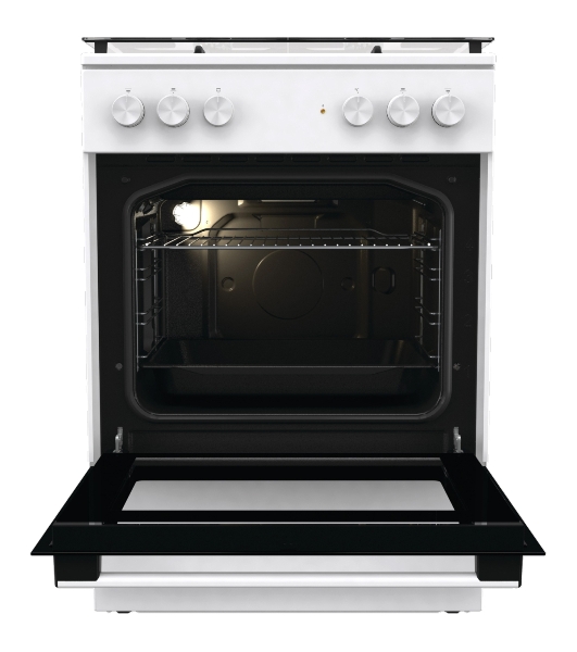Плита комбинированная Gorenje GK6A20WF белый, конфорок 4 газовых, духовка 65 л, 60 см x 85 см x 60 см