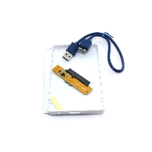 Корпус для жесткого диска Amperin AM25U3PW 2,5', USB 3.0, пластиковый, белый 2 шт