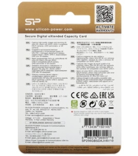 Флеш карта microSD 256Gb Silicon Power Superior Pro A2 microSDXC Class 10 UHS-I U3 Colorful 100/80 Mb/s