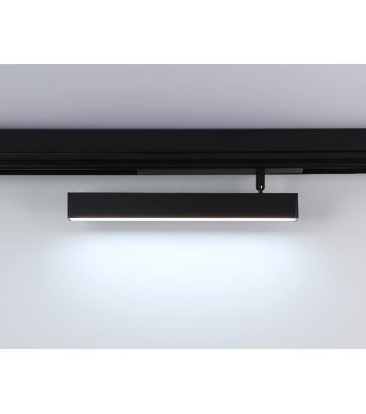 Управляемый светодиодный светильник для шинопровода Magnetic Ambrella light GL1332 BK черный IP20 18W 3000K-6400K 220V 120° 342*25*112 (Без ПДУ)