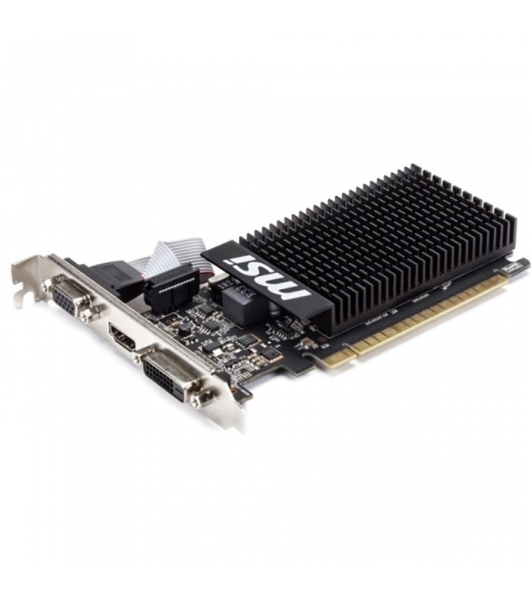 Видеокарта MSI PCI-E GT 710 2GD3H LP nVidia GeForce GT 710 2048Mb 64bit DDR3 954/1600 DVIx1/HDMIx1/CRTx1/HDCP Ret low profile
