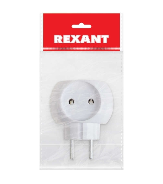 Тройник электрический Rexant 'Шар' 220 В 6 А белый