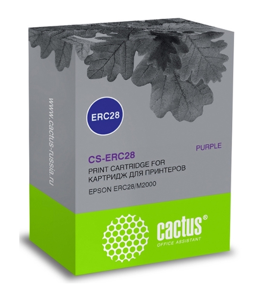 Картридж матричный Cactus CS-ERC28 фиолетовый 12.7мм, 3.1м, 2 000 000 знаков для Epson ERC28/M2000