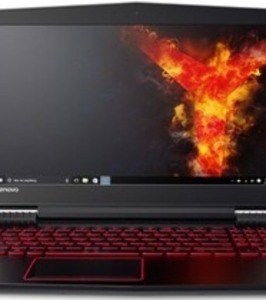 Клавиатура для ноутбука Lenovo Legion Y520 Y520-15IKB черная без рамки, белый подсветка